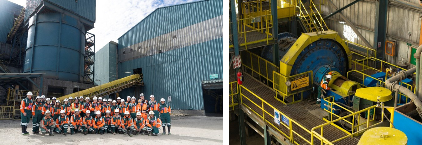 Figures 1 & 2: Recent Mallay Site Visit (left); Process Plant Refurbishments Completed (right)